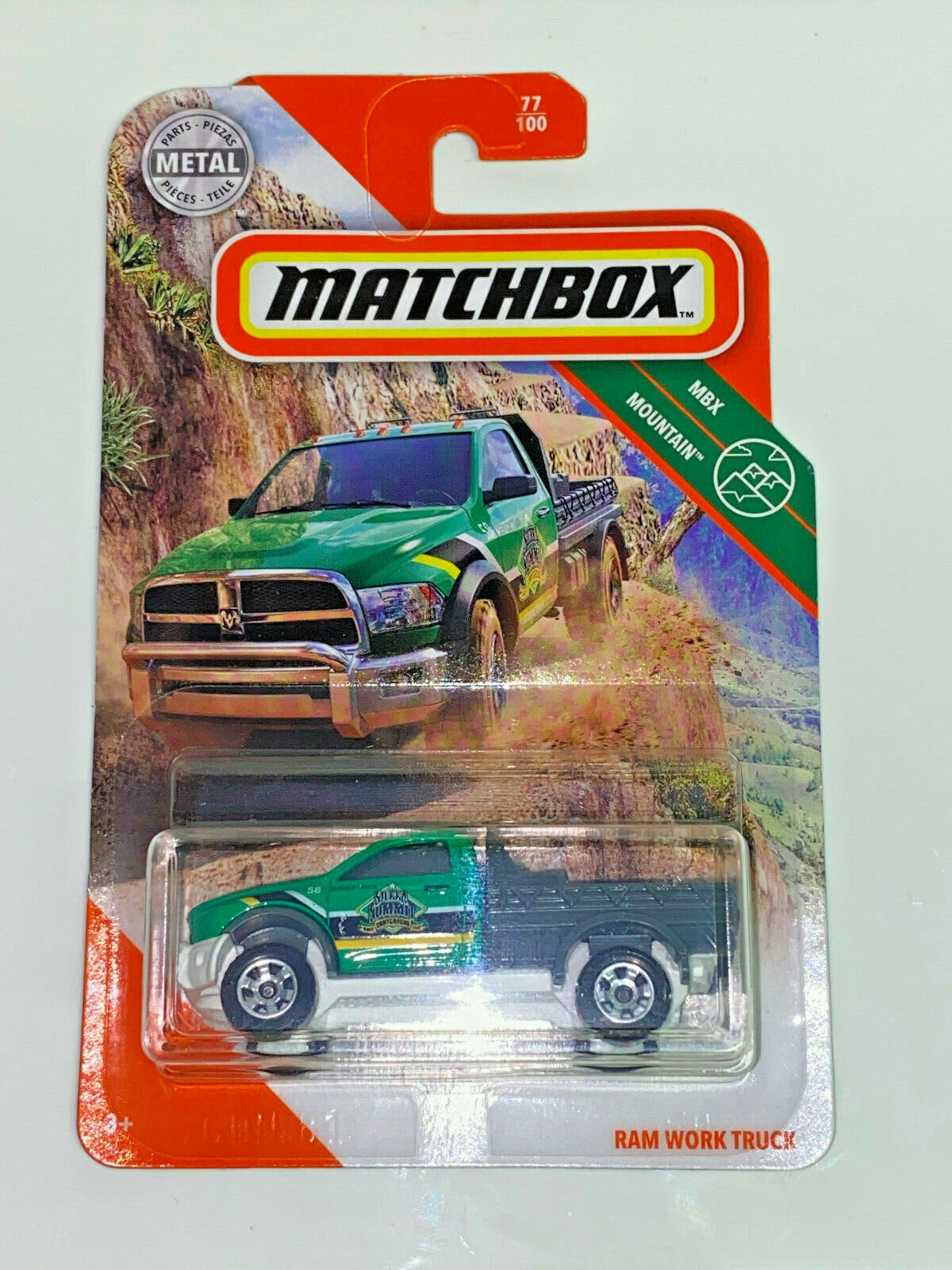 2020 Matchbox MBX Mountain Dodge Ram Work Truck 77 100 NIP Cars N Cards