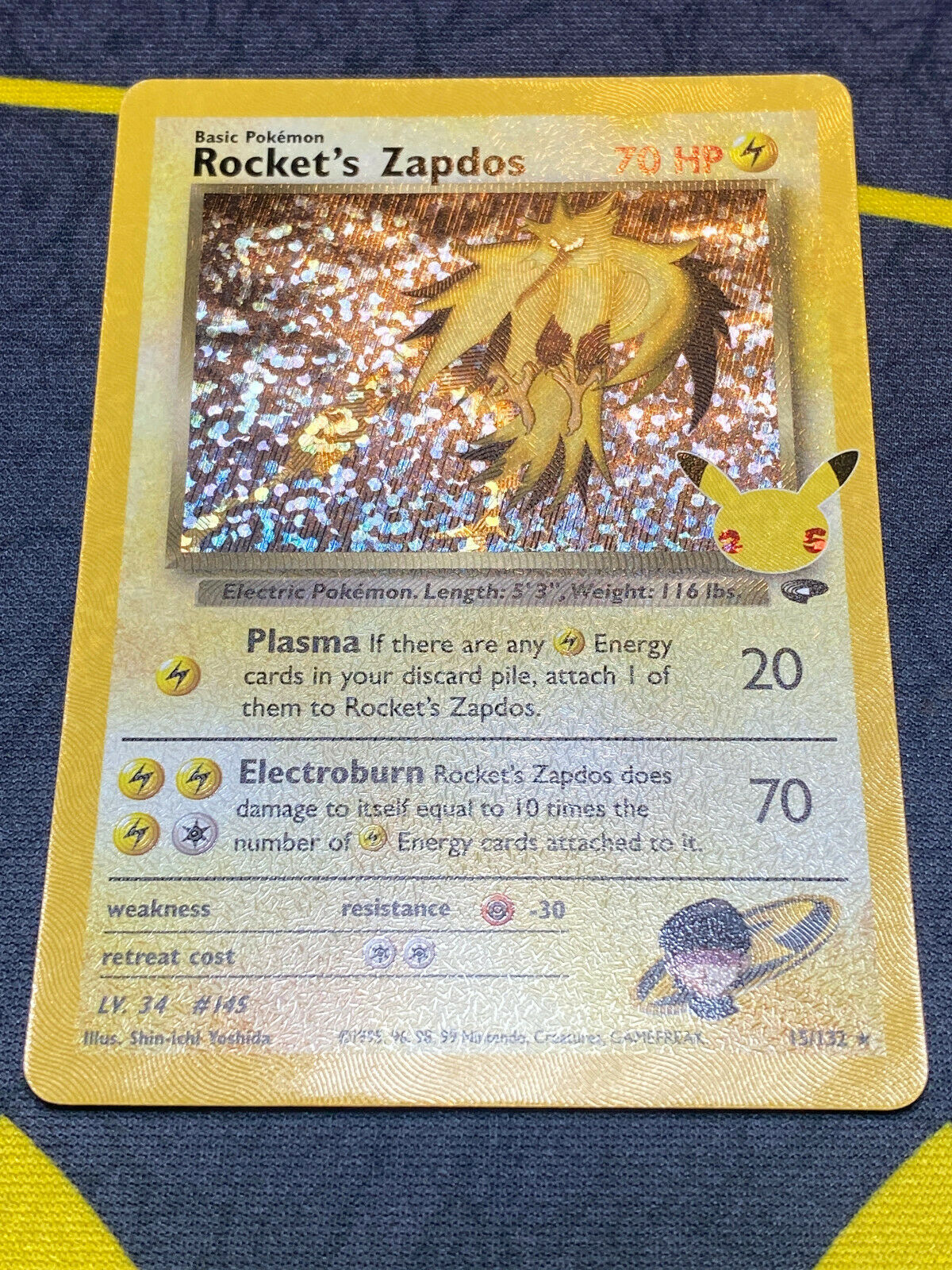 Zapdos deals Holo Pokémon Card