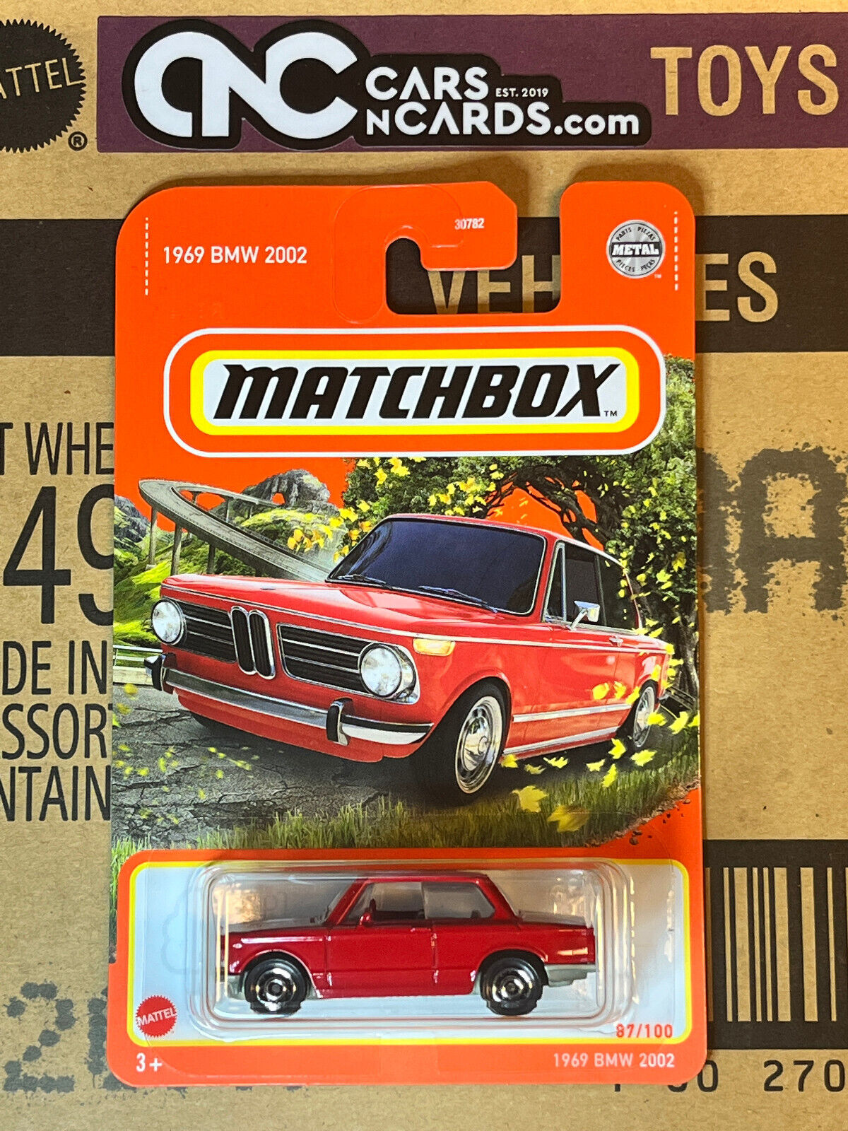 2022 Matchbox 87 100 69 BMW 2002 Red NIP Cars N Cards