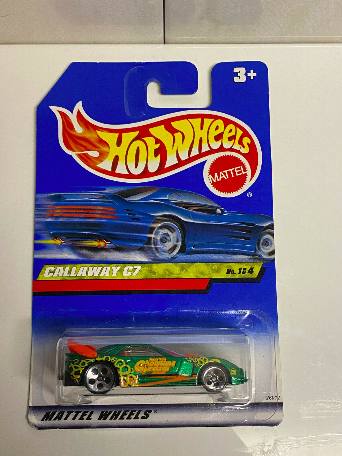 2000 Hot Wheels Snack Time Series Callaway C7 International Card