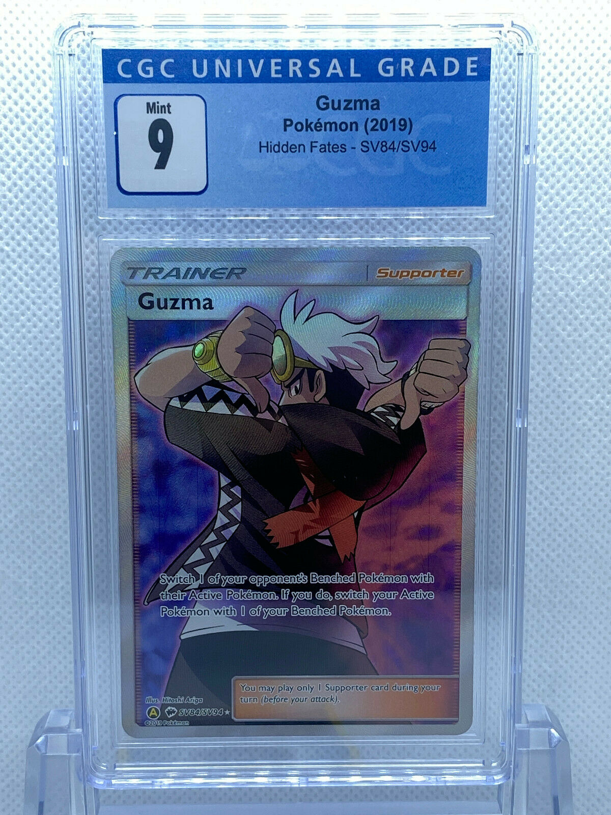 Pokémon Hidden Fates Shiny Vault SV84/SV94 Guzma CGC 9 Mint – Cars