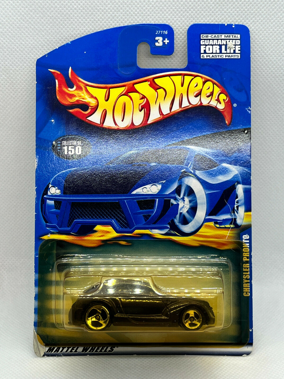 2000 Hot Wheels Chrysler Pronto Collector #150 Card Variation NIP