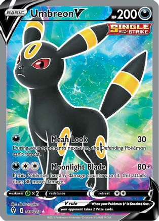 Umbreon V (Full Art) 188/203 - SWSH07 Evolving Skies Holofoil