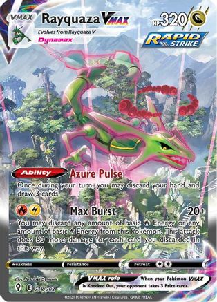 Rayquaza VMAX (Alternate Art Secret) 218/203 - SWSH07 Evolving Skies Holofoil