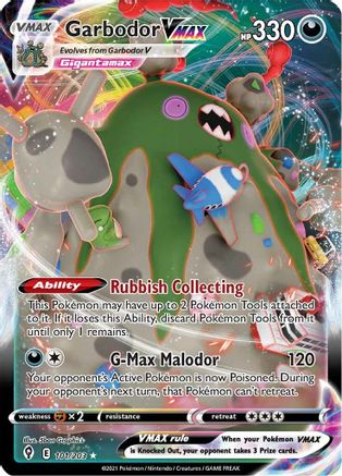 Garbodor VMAX 101/203 - SWSH07 Evolving Skies Holofoil