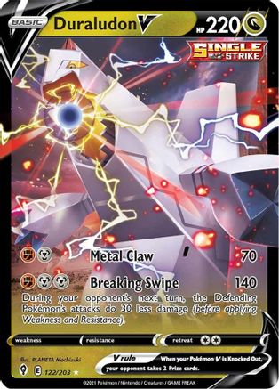 Duraludon V 122/203 - SWSH07 Evolving Skies Holofoil