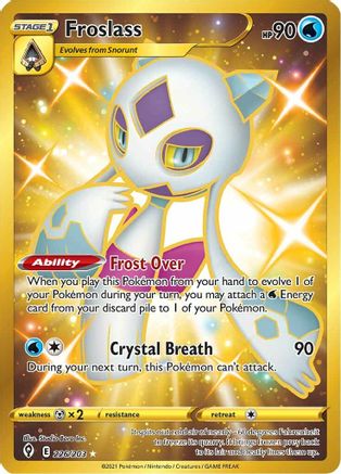 Froslass (Secret) 226/203 - SWSH07 Evolving Skies Holofoil