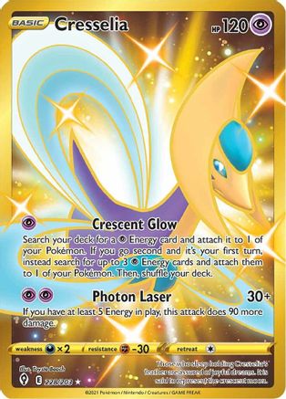 Cresselia (Secret) 228/203 - SWSH07 Evolving Skies Holofoil