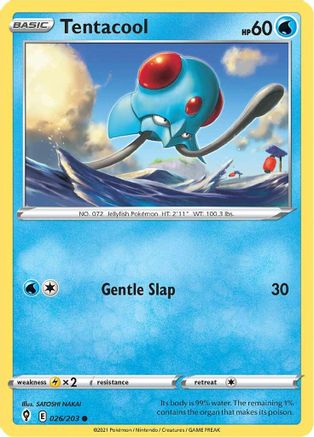 Tentacool 26/203 - SWSH07 Evolving Skies