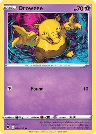 Drowzee 61/203 - SWSH07 Evolving Skies