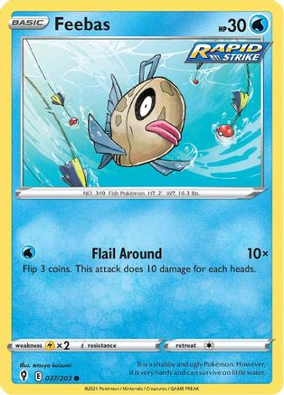 Feebas 37/203 - SWSH07 Evolving Skies