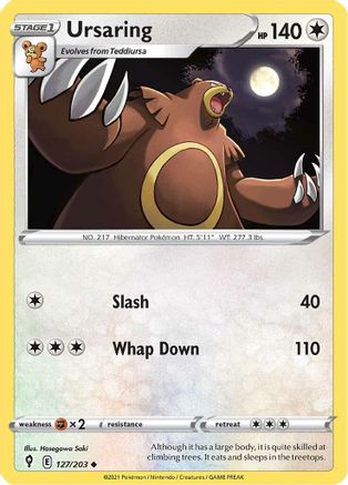 Ursaring 127/203 - SWSH07 Evolving Skies Reverse Holofoil