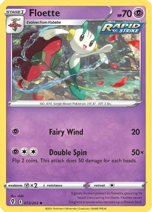 Floette 72/203 - SWSH07 Evolving Skies Reverse Holofoil