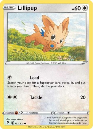 Lillipup 133/203 - SWSH07 Evolving Skies