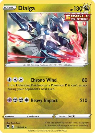 Dialga 112/203 - SWSH07 Evolving Skies Holofoil