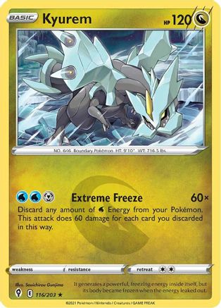 Kyurem 116/203 - SWSH07 Evolving Skies Holofoil