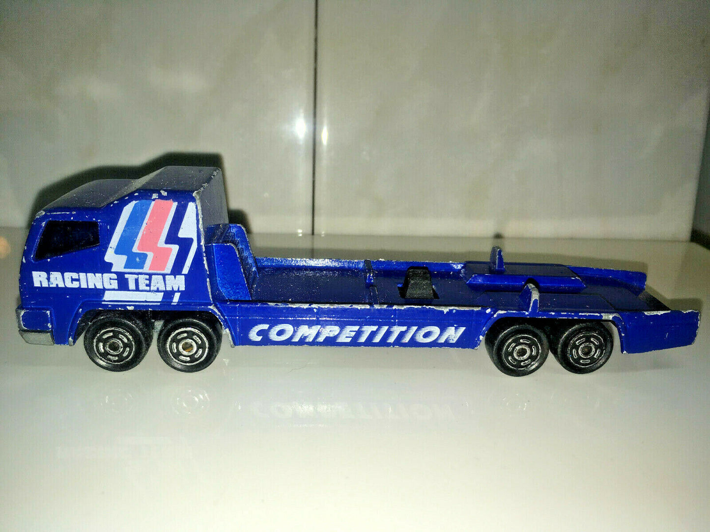 RARE VINTAGE Majorette Racing Team Competition Blue 1:100 Scale