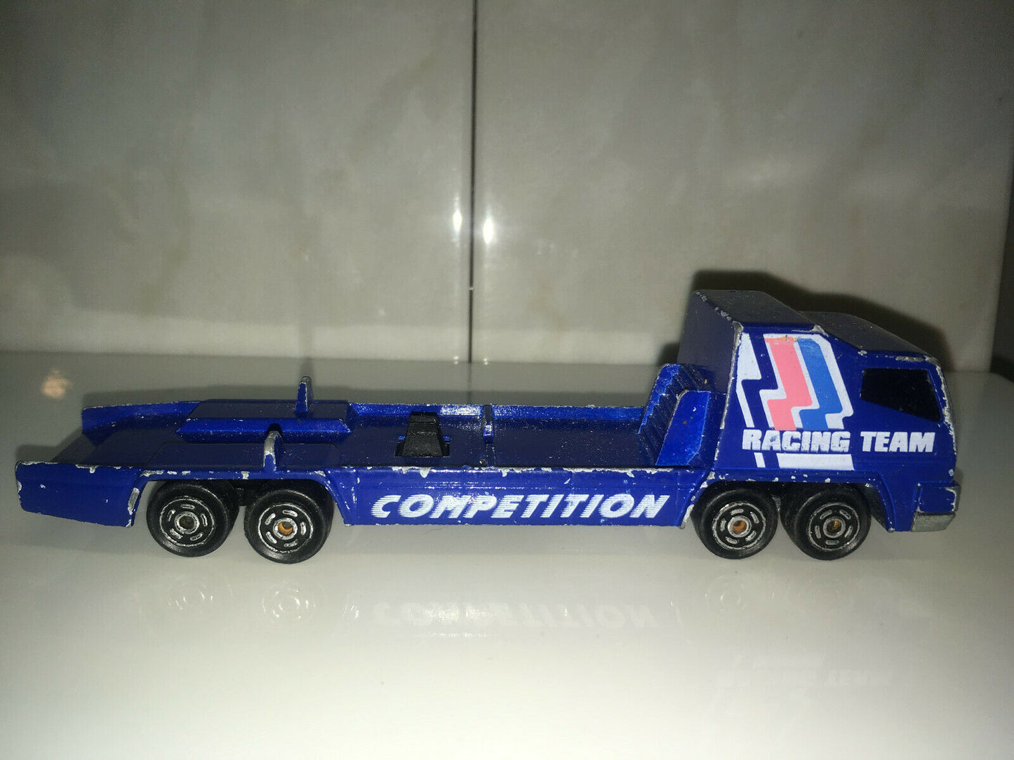 RARE VINTAGE Majorette Racing Team Competition Blue 1:100 Scale