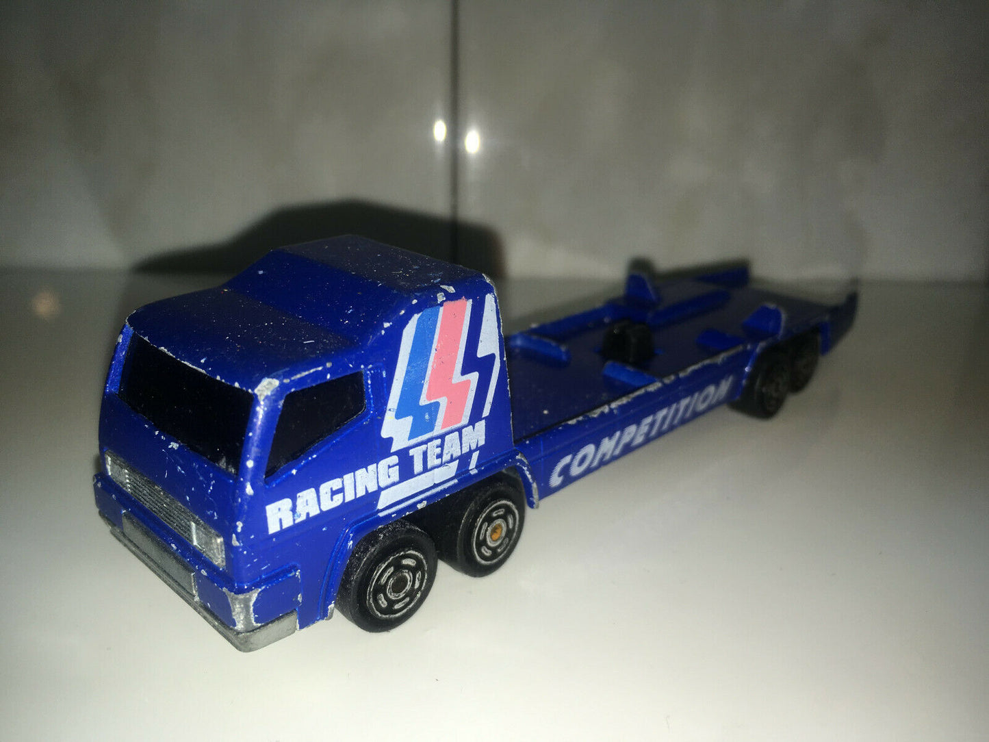 RARE VINTAGE Majorette Racing Team Competition Blue 1:100 Scale