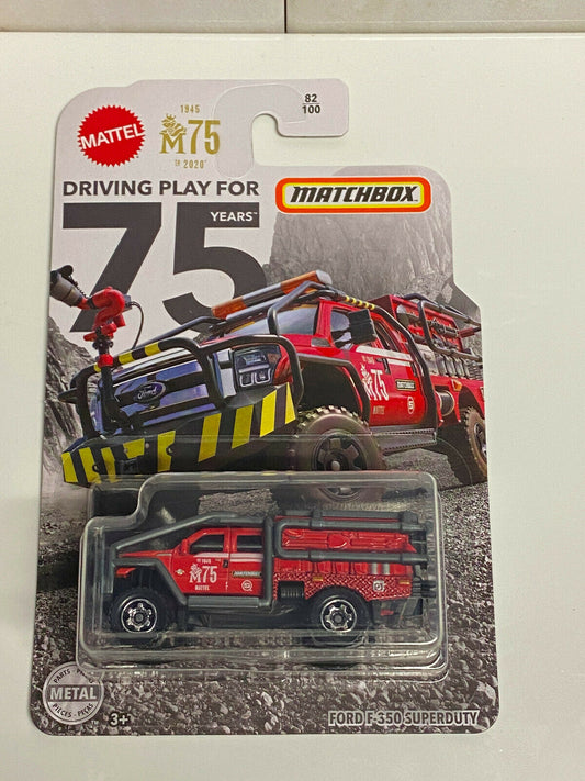 2020 Matchbox Mattel 75th Year Anniversary Ford F-350 Superduty NIP