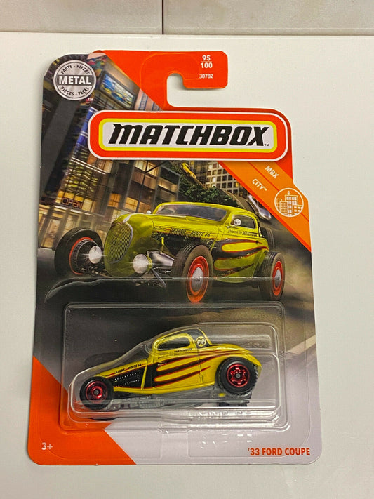 2020 Matchbox MBX City #95/100 '33 Ford Coupe MOONEYES RACING NIP