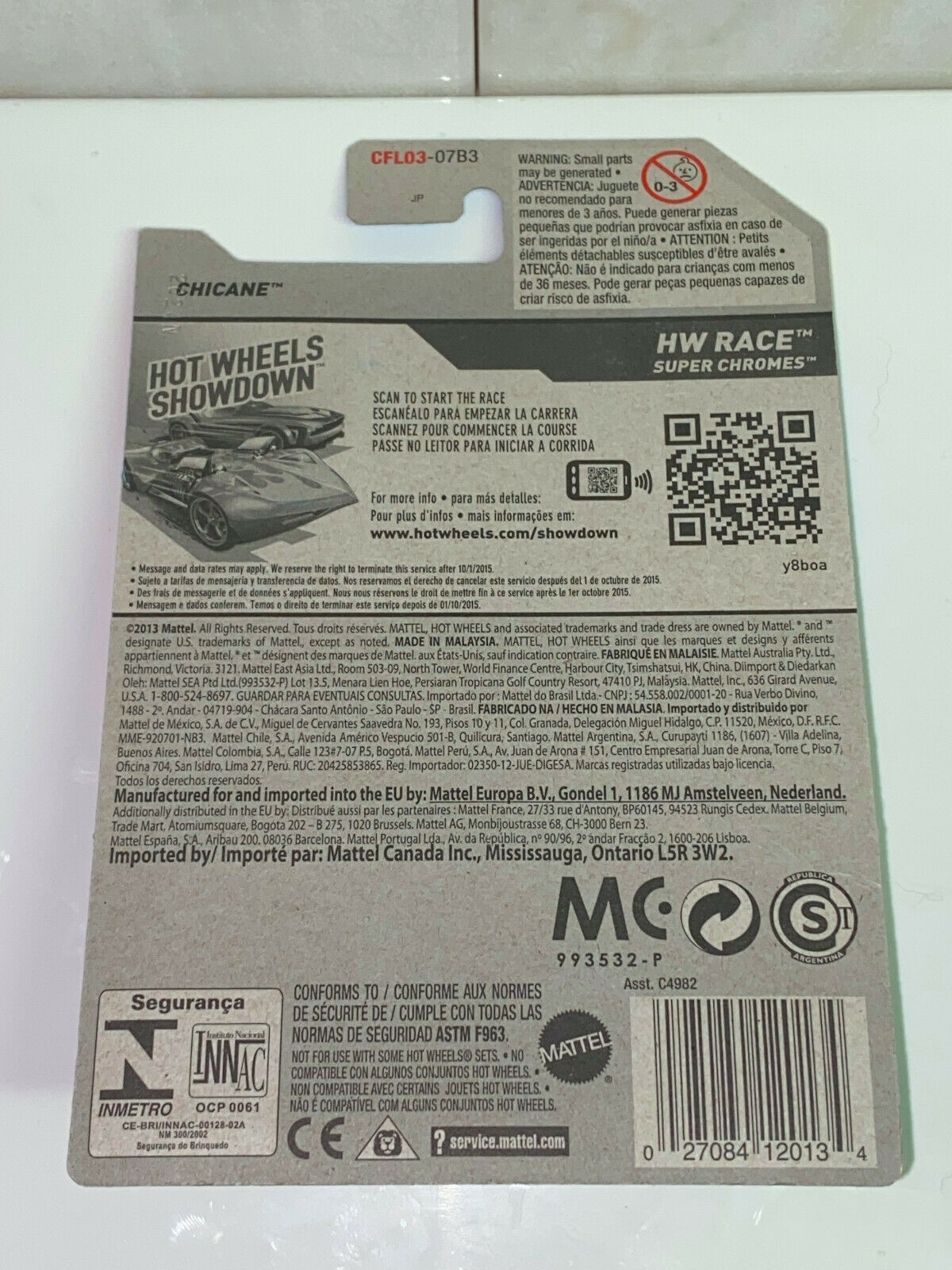 2014 Hot Wheels Treasure Hunts HW RACE Chicane International Card NIP