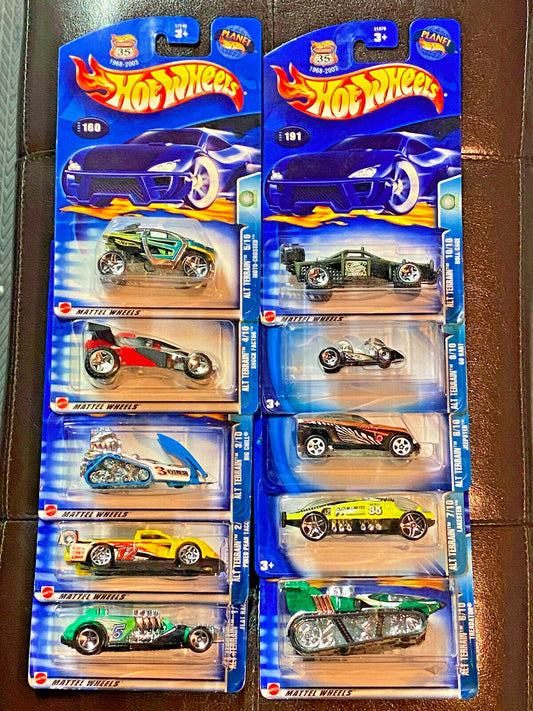 2003 Hot Wheels ALT TERRAIN full set 10/10 NIP