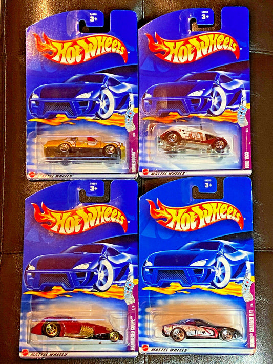 2002 Hot Wheels Wild Aces Full Set of 4 NIP Collector #071,#072,#073,#074