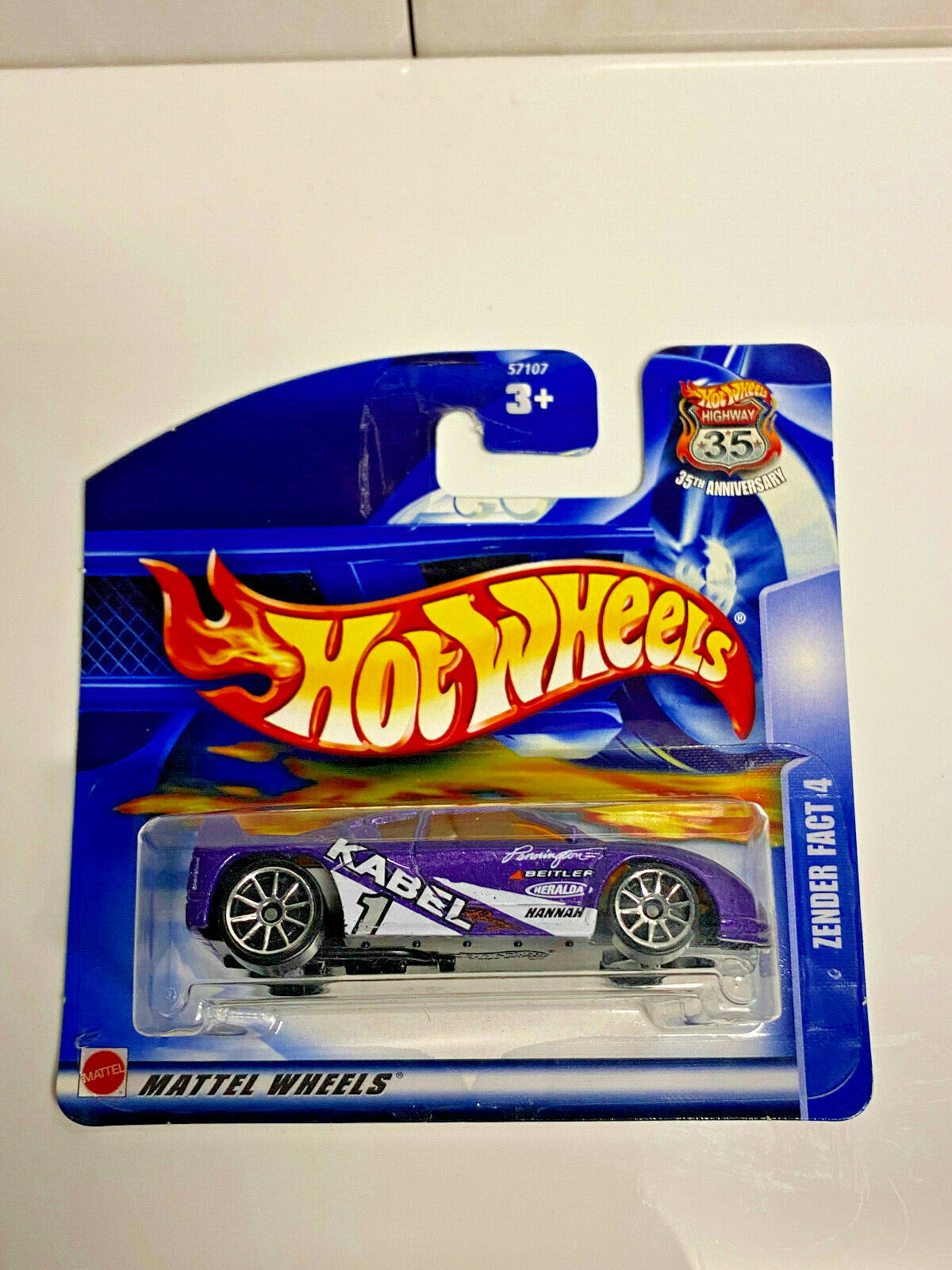 RARE 2003 Hot Wheels Short Card Zender Fact 4 NIP Collector #132