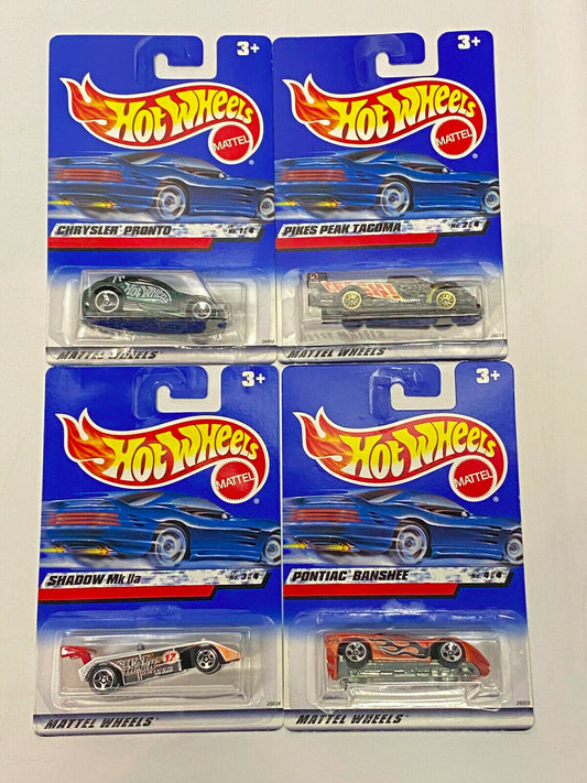 2000 Hot Wheels CD Customs Series FULL SET OF 4 International Card VHTF NIP