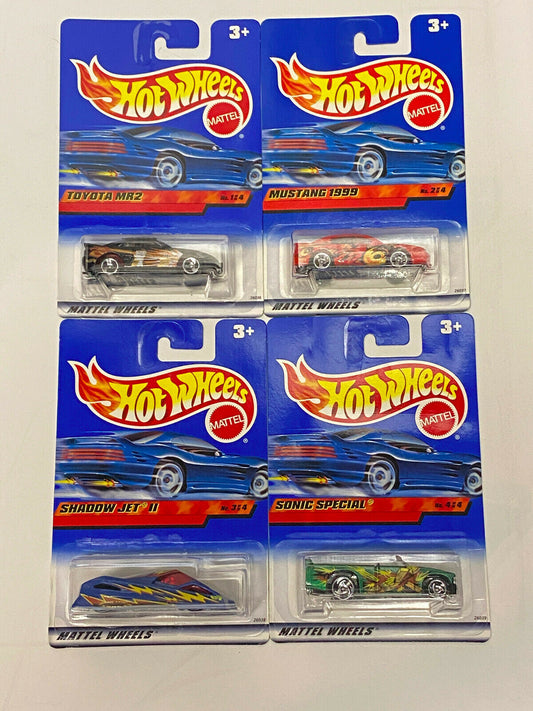 2000 Hot Wheels Kung Fu Force Series FULL SET OF 4 International Cards VHTF NIP