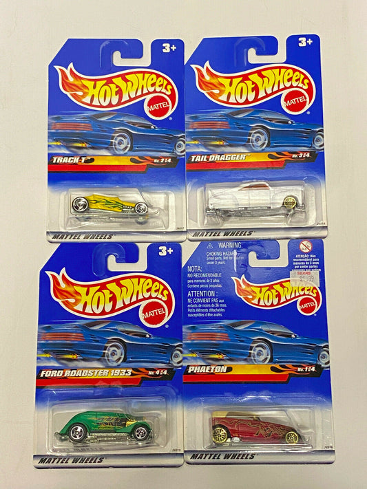 2000 Hot Wheels Hot Rod Magazine Series FULL SET OF 4 VHTF INTERNATIONAL CARDS