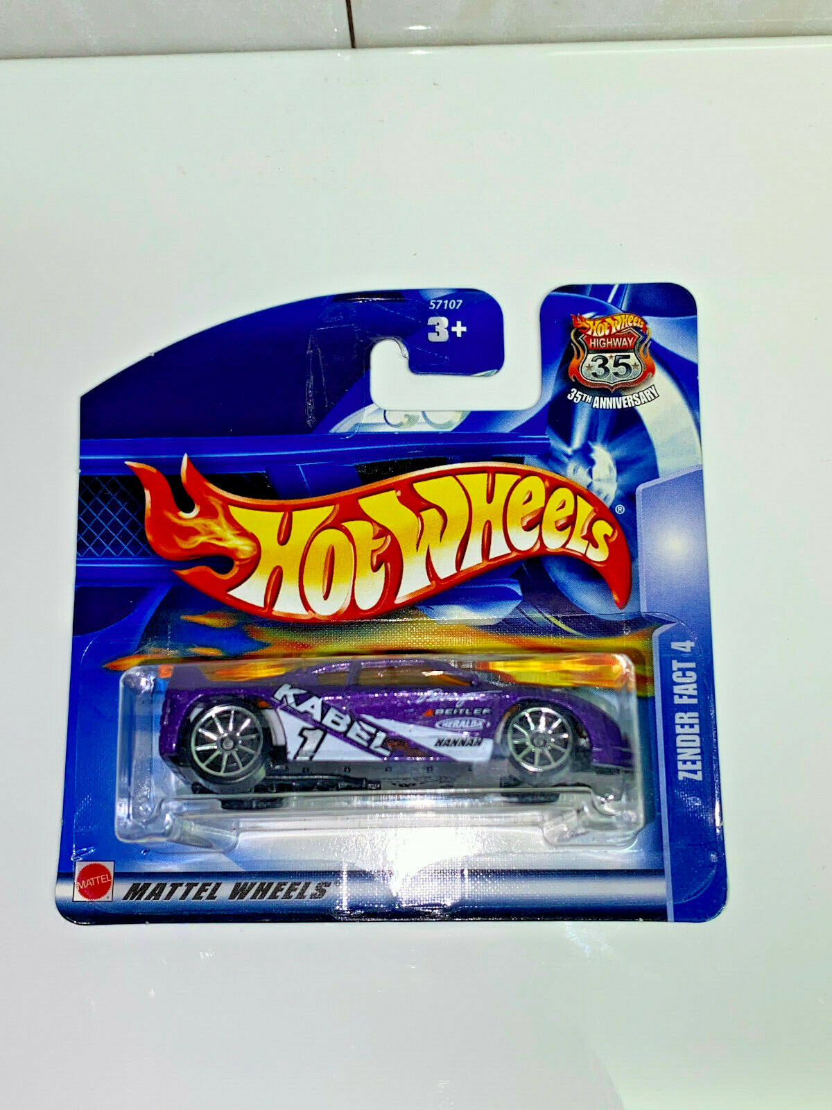 RARE 2003 Hot Wheels Short Card Zender Fact 4 NIP Collector #132