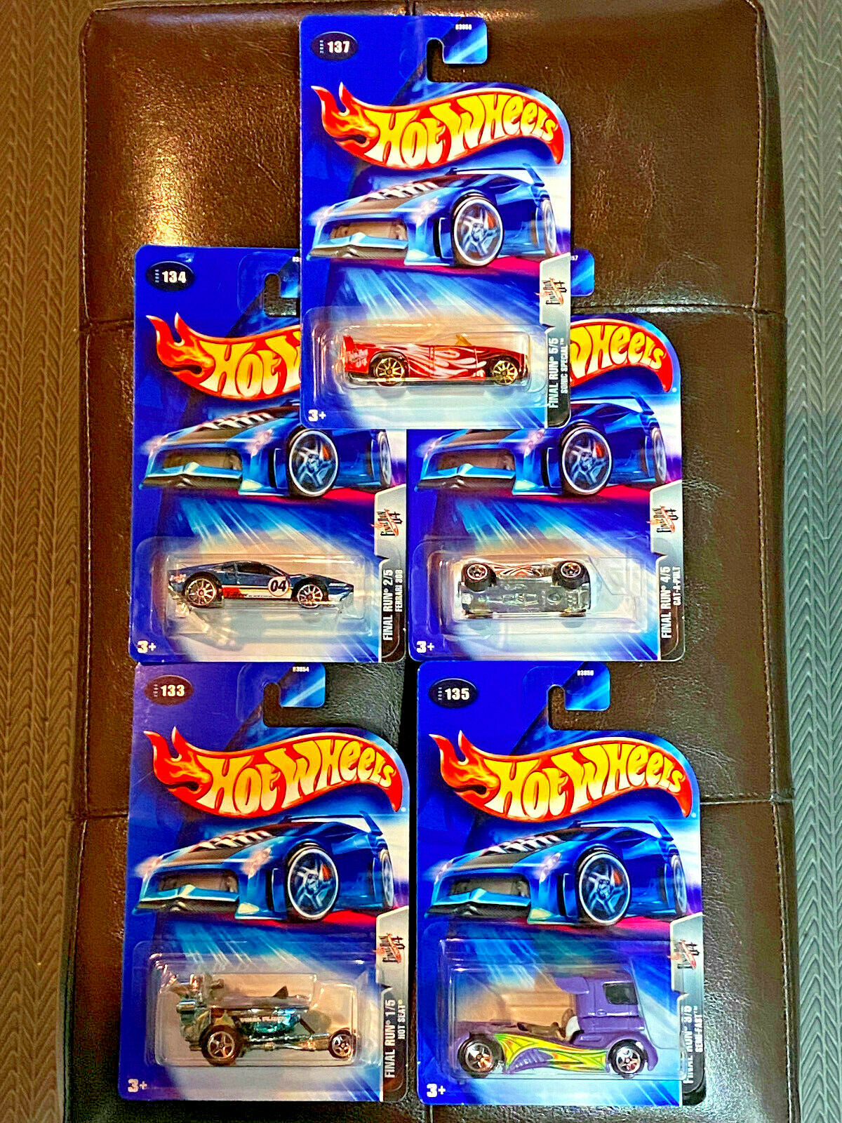 2004 Hot Wheels 2004 Final Run Full Set 5 Vehicles #133,#134,#135,#136,#137 NIP