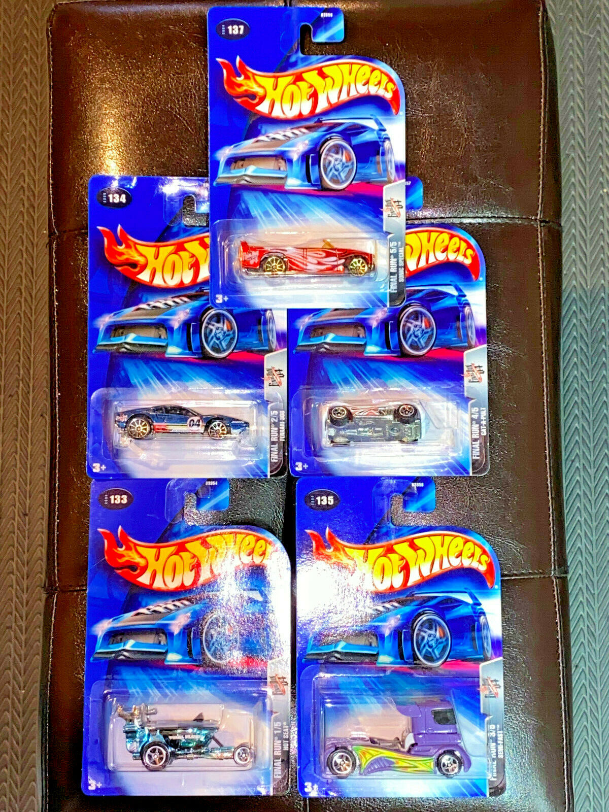 2004 Hot Wheels 2004 Final Run Full Set 5 Vehicles #133,#134,#135,#136,#137 NIP