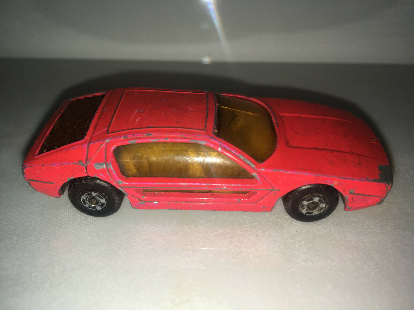 RARE VINTAGE Matchbox Lesney UK #20 Superfast 1969 Lamborghini Marzal ORANGE