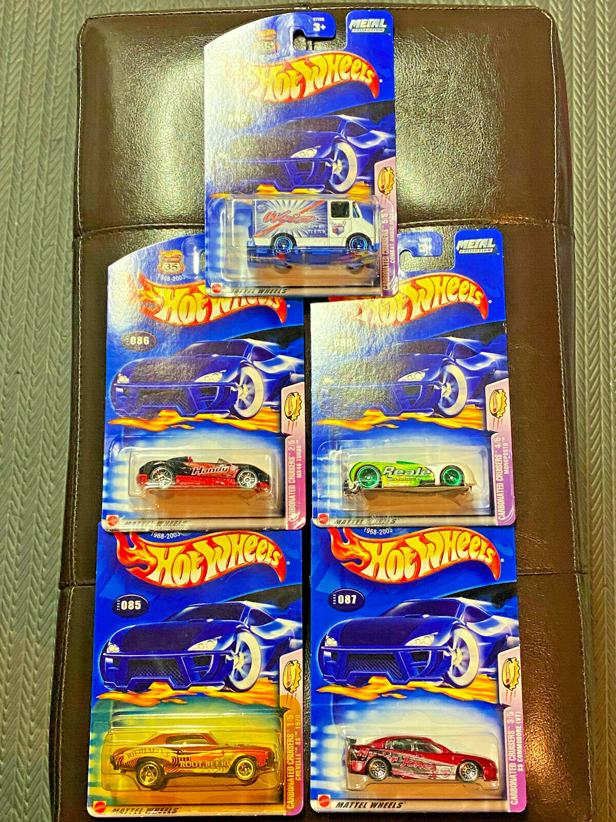 2003 Hot Wheels Carbonated Cruisers FULL SET Lot of 5 #85, #86, #87, #88, #89