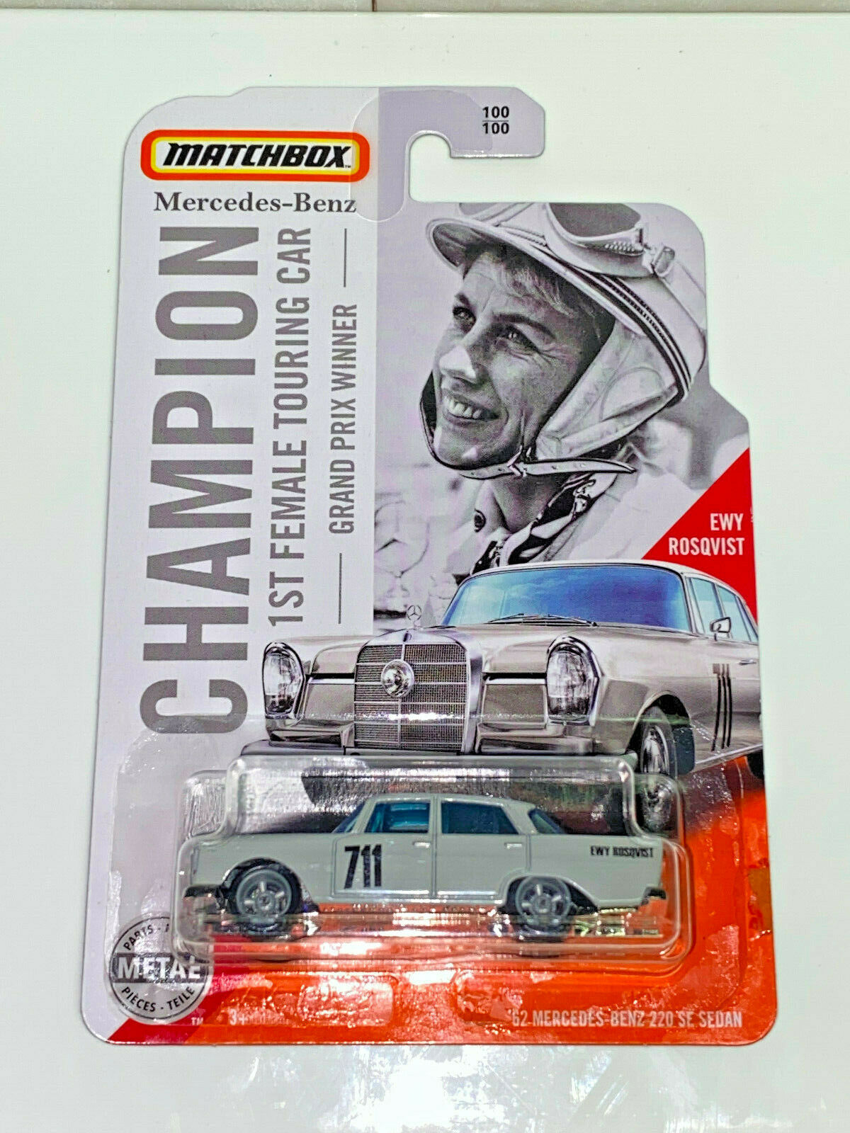 2020 Matchbox Ewy Rosqvist '62 Mercedes-Benz 220 SE REAL RIDERS SUPER CUSTOM