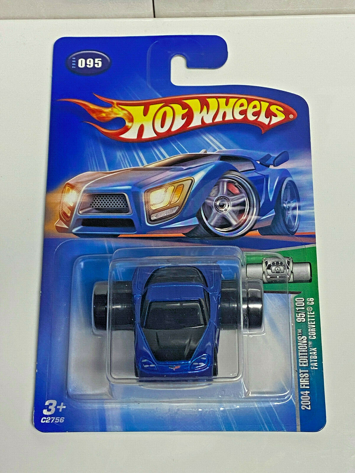 2004 Hot Wheels 2004 First Editions 95/100 Fatbax Corvette C6 #095 NIP