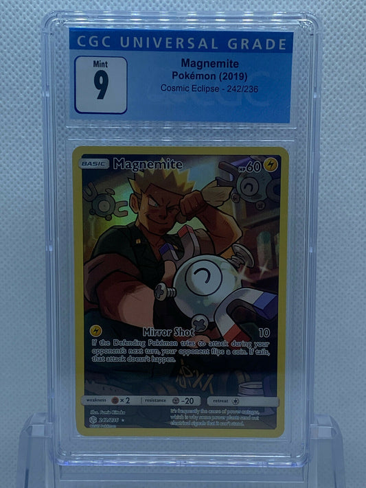 Pokémon Cosmic Eclipse (2019) 242/236 Magnemite SR MINT 9 CGC