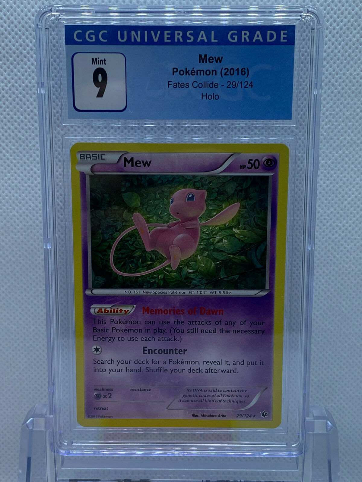 Pokémon XY Fates Collide (2016) Mew Holo #29/124 CGC 9 Mint