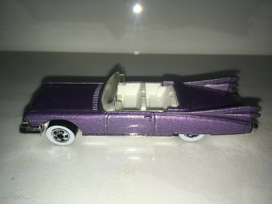 RARE VINTAGE 1993 Hot Wheels '59 Caddy Purple with White Walls MINT