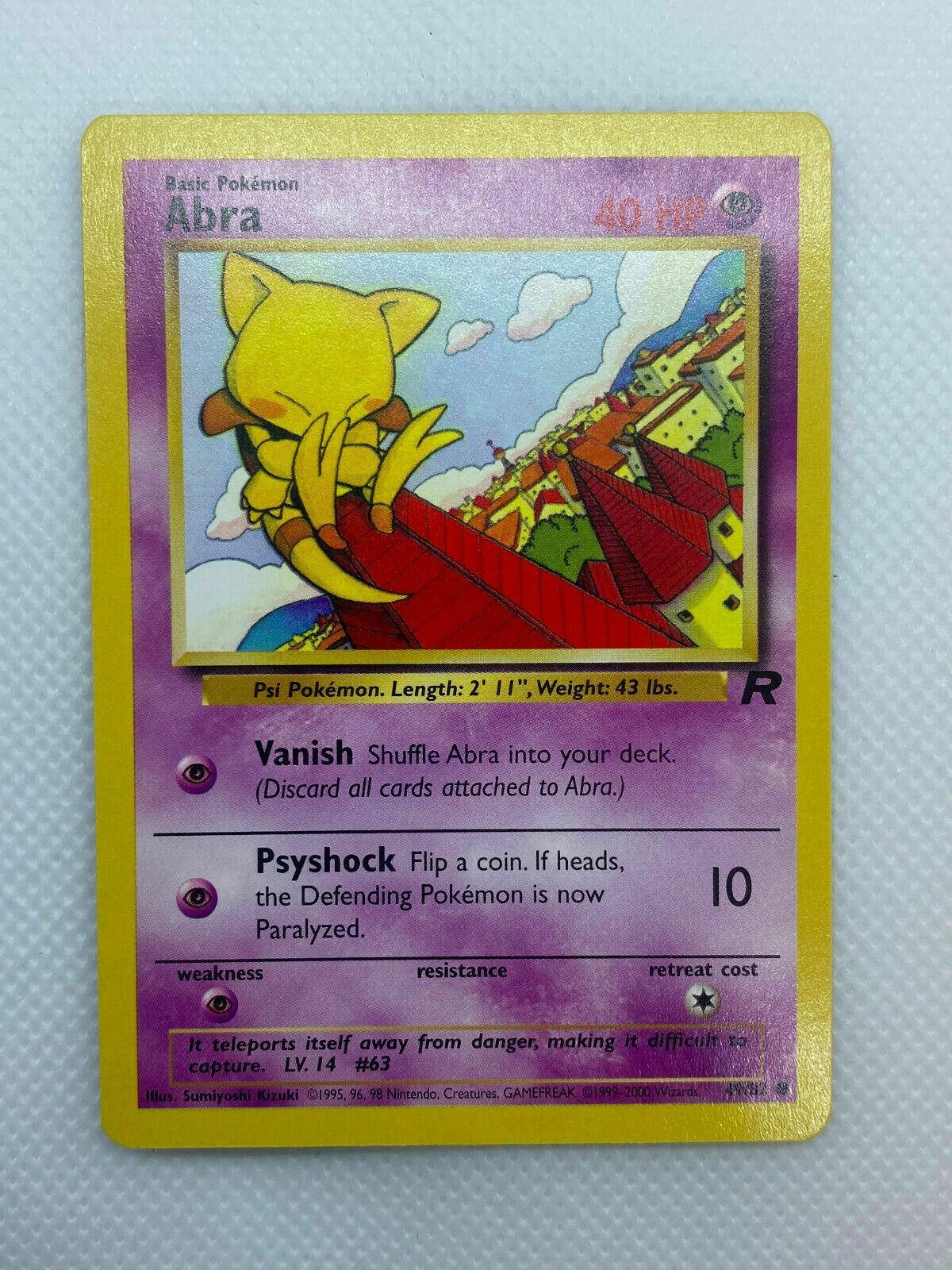 Pokémon Abra Team Rocket Series Common NM Condition 49/82