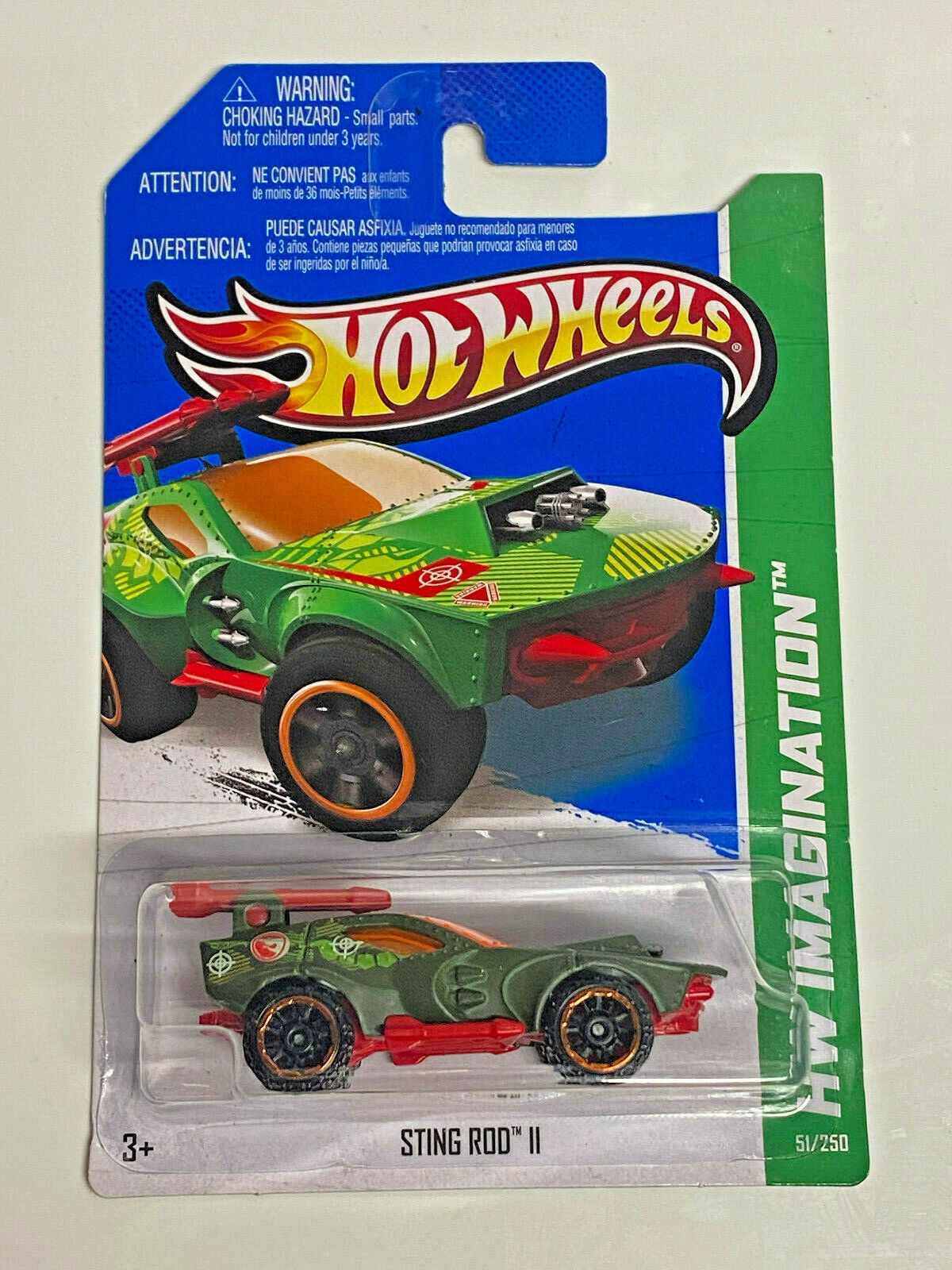 2013 Hot Wheels Treasure Hunts HW Imagination Sting Rod II International Card