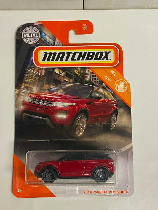 2020 Matchbox MBX CIty 2014 Range Rover Evoque #31/100 RED NIP