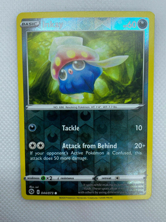 Pokémon Champion's Path Inkay Reverse HOLO Common #044/073 NM FRESH PULL