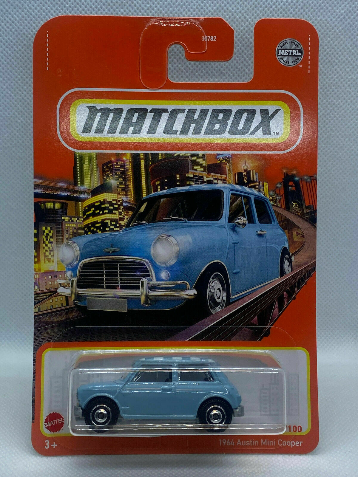 2021 Matchbox #70/100 1964 Austin Mini Cooper Blue