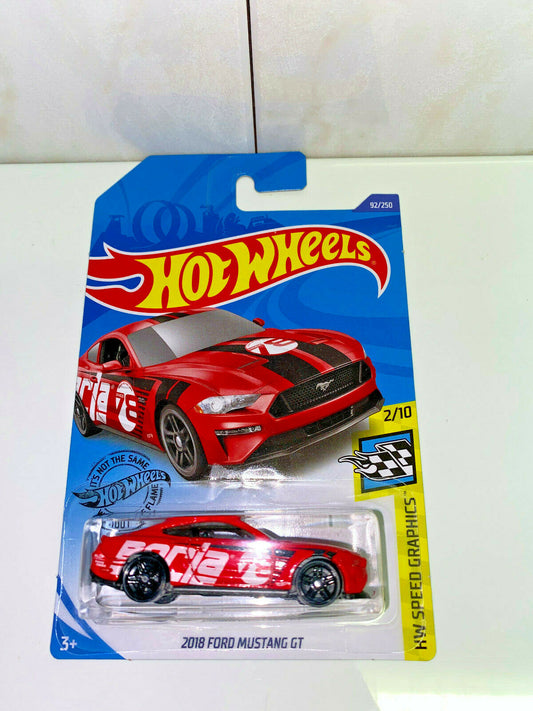 2020 Hot Wheels Speed Graphics 2/10 2018 Ford Mustang GT 92/250 RED NIP