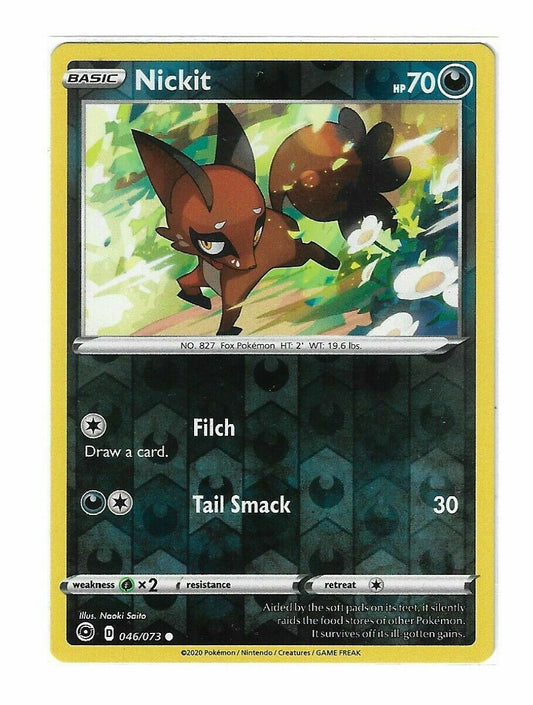 Pokémon Champion's Path Nickit Reverse HOLO Common #46/73 NM FRESH PULL