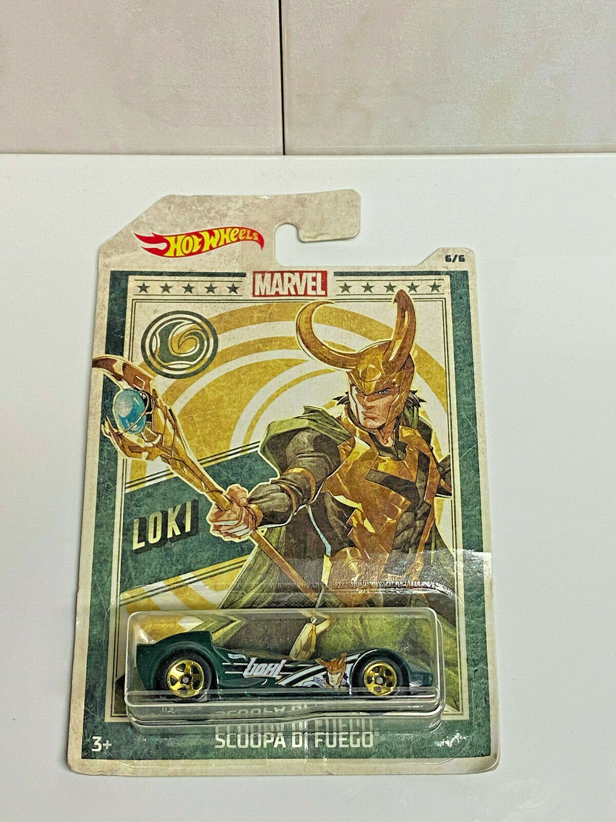 2019 Hot Wheels Marvel "Loki" Scoopa Di Fuego #6/6 NIP